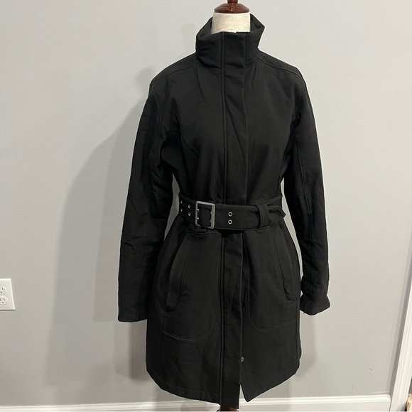 The North Face Jackets & Blazers - North Face Women's Black Belted Winter Trench Coat Small